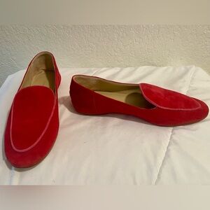 Cute red loafers